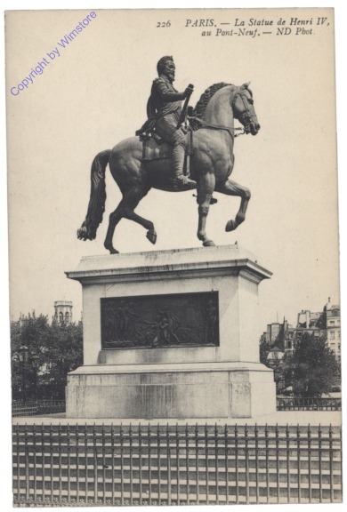 ak156212 Paris, La Statue de Henri IV
