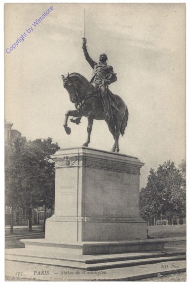 ak156222 Paris, Statue de Washington