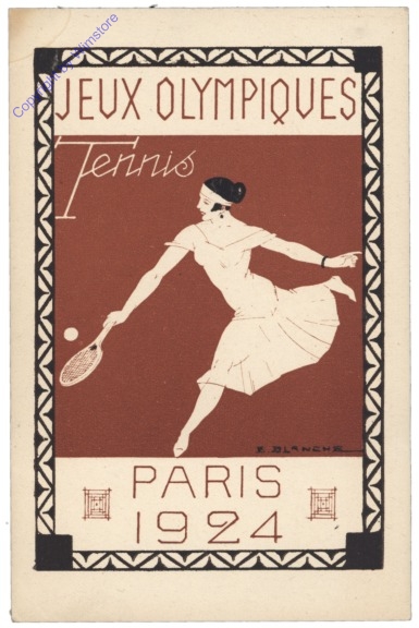 Paris 1924, Jeux Olympiques, Tennis Numismatik & Schmuck Walkner