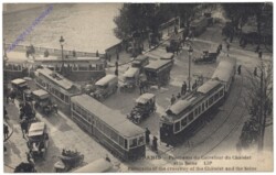 Paris, Panorama du Carrefour du Chatelet et la Seine
