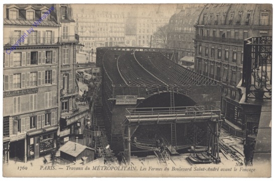ak156267 Paris, Travaux du Metropolitain