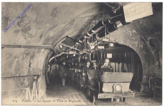 Paris, Les Egouts, Visite en Wagonnet