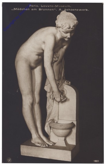 Paris, Louvre-Museum "Mädchen am Brunnen"