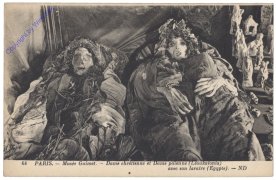 Paris, Musee Guimet, Dame chrettienne et Dame paienne