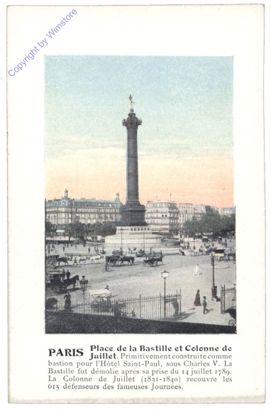 Paris, Place de la Bastille et Colonne de Juillet