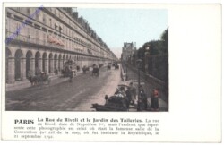 Paris, La Rue de Rivoli et le Jardin des Tuileries