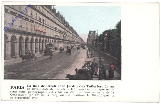 ak156319 Paris, La Rue de Rivoli et le Jardin des Tuileries