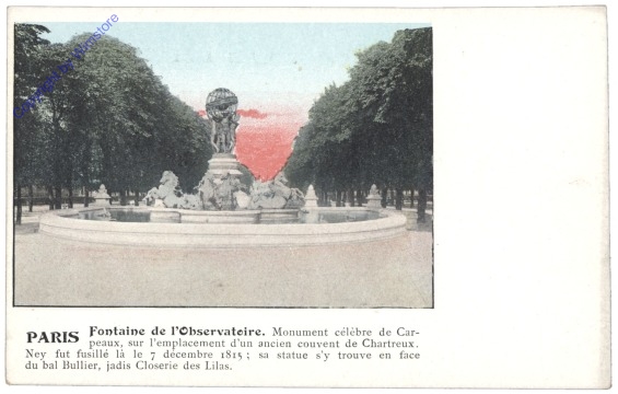 ak156320 Paris, Fontaine de l'Observatoire