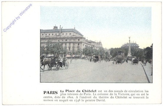 Paris, La Place du Chaelet Numismatik & Schmuck Walkner