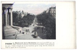 ak156323 Paris, Le Boulevard de la Madeleine