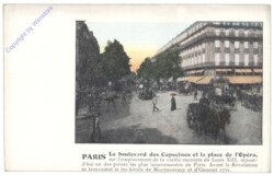 Paris, La Boulevard des Capucines et la Place de l'Opera