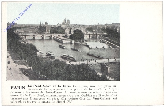Paris, Le Pont Neuf et la Cite