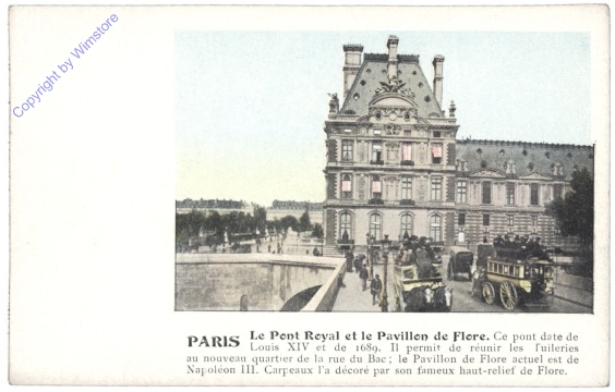 Paris, Le Pont Royal et le Pavillon de Flore