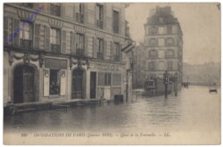 Paris, Inondations de Paris, Quai de la Tournelle