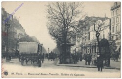 Paris, Boulevard Bonne-Nouvelle; Theatre du Gymnase