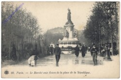 Paris, Le Marche aux flers de la place de la Republique