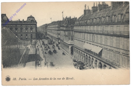 Paris, Les Arcades de la rue de Rivoli