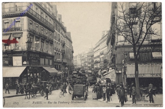 Paris, Rue du Faubourg-Montmartre