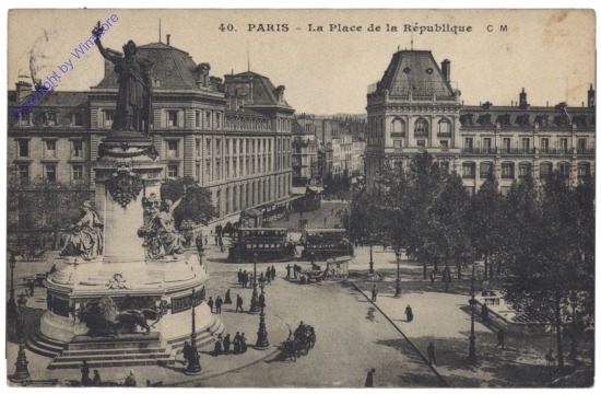 ak156384_1 Paris, La Place de la Republique