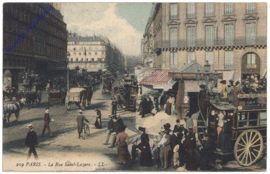 ak156412 Paris, La Rue Saint-Lazare