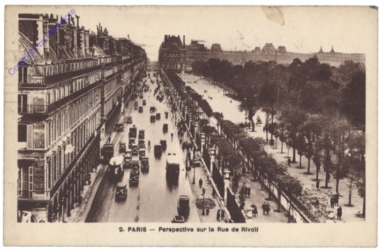 Paris, Perspective sur la Rue de Rivoli