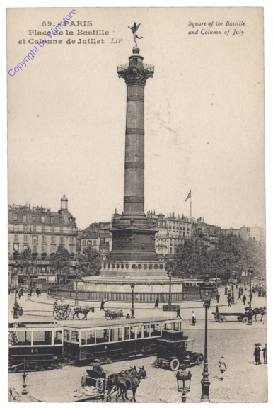 Paris, Place de la Bastille et Colonne de Juillet
