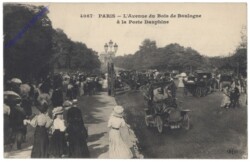Paris, L'Avenue du Bois de Boulogne a la Porte Dauphine