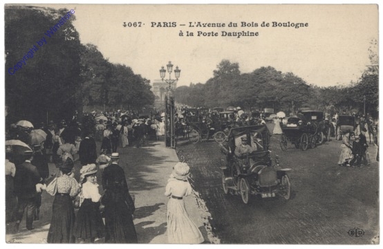 ak156452 Paris, L'Avenue du Bois de Boulogne a la Porte Dauphine