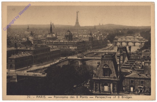 Paris, Panorama des 8 Ponts