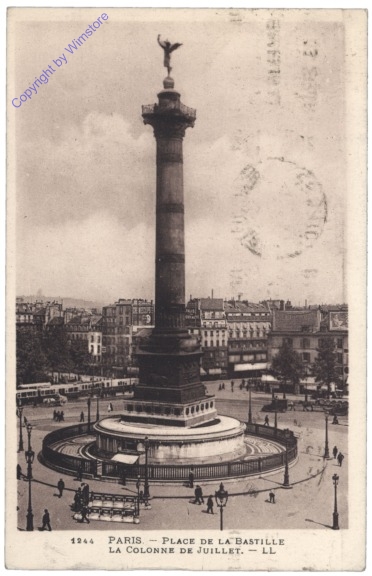 Paris, Place de la Bastille et Colonne de Juillet