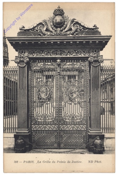 ak156485 Paris, La Grille du Palais de Justice