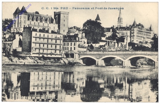ak156516 Pau, Panorama et Pont de Juvacon