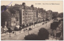 ak156563 Reims, Place d'Erlon vers l'Eglise St-Jacques