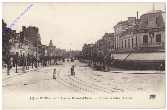 ak156576 Reims, L'Avenue Drouet-d'Erlon
