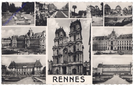ak156580 Rennes, Multiansicht