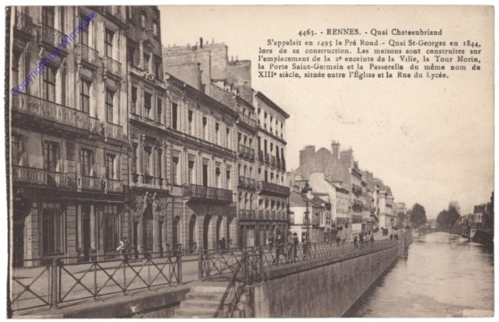 ak156581 Rennes, Quai Chateaubriand
