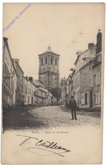 ak156583 Rethel, Eglise et rue Carnot
