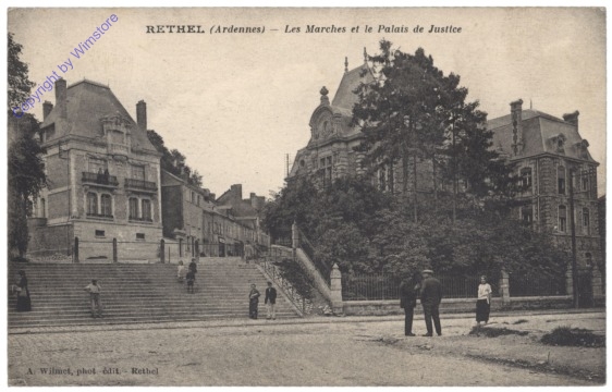 ak156584 Rethel, Les Marches et le Palais de Justice