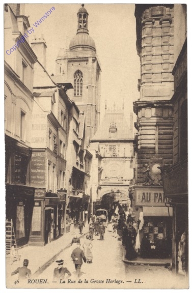 Rouen, La Rue de la Grosse Horloge