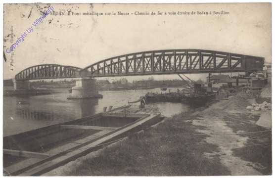 Sedan, Pont metallique sur la Meuse
