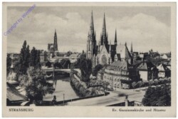 ak156667 Strassburg, Ev. Garnisonskirche und Münster