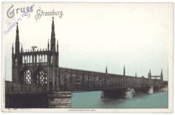 ak156676 Strassburg, Eisenbahnbrücke Kehl