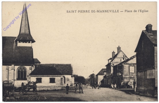 ak156740 Saint-Pierre-de-Manneville, Place de l'Eglise