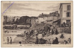 Saint-Malo, La Plage a l'heure du Bain