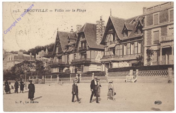 Trouville-sur-Mer, Villas sur la Plage