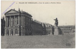 Versailles, Cour de marbre et pavillon Dufour
