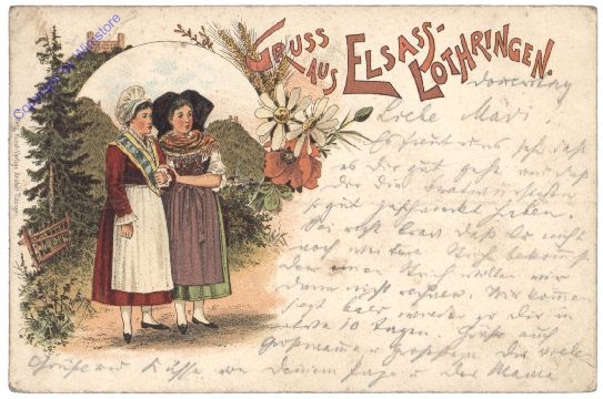 Allgemein, Gruss aus Elsass-Lothringen