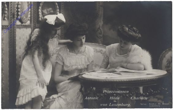 Prinzessinnen Antonie, Charlotte, Hilda von Luxemburg