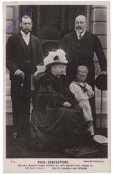Four Generations, Queen Victoria, King Edward VII, King George V., Duke of Cornwall and Rothesay