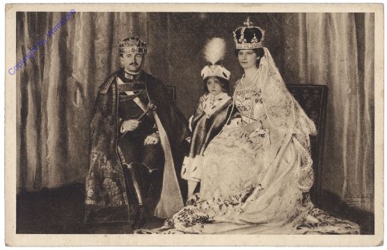 Kaiser Karl I, Kaiserin Zita u. Kronprinz Franz Josef Otto